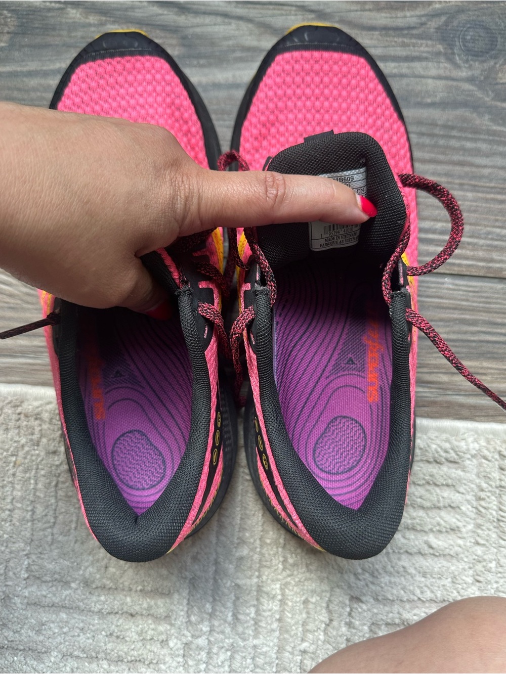 Brooks Trail Divide Pink  Women's Athletic Walking Hiking Running Tennis Shoes - Picture 5 of 13